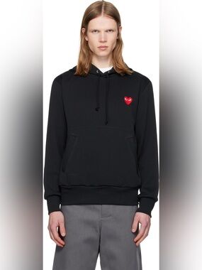 Comme des Garçons PLAY Black Pullover Hoodie
